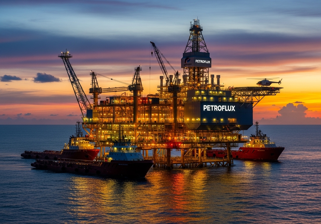 Sondă de extracție petrolieră operată de Petroflux